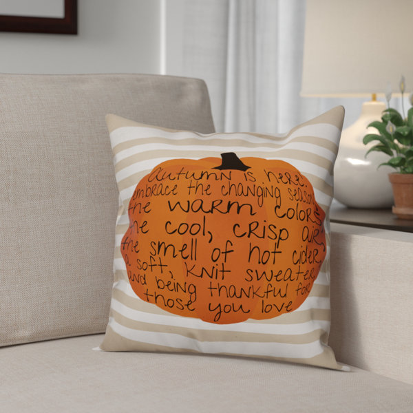 The Holiday Aisle® Embrace Autumn Throw Pillow & Reviews Wayfair